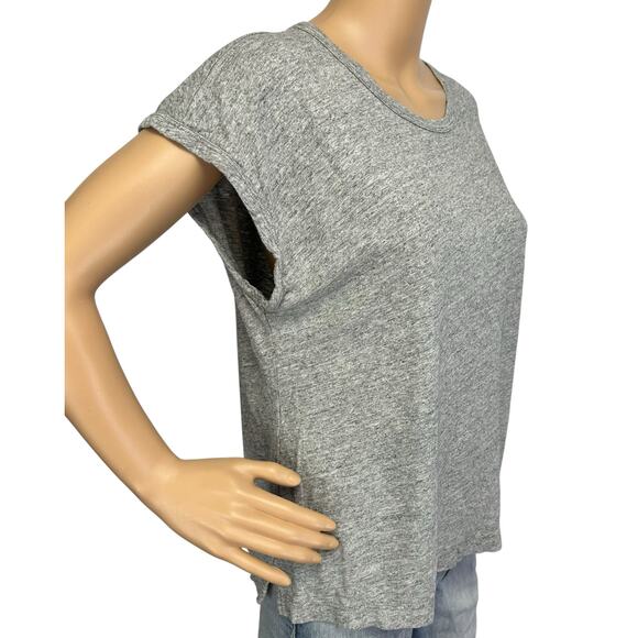 2/$15 J. Crew Drop Shoulder T-Shirt Gray Short Sleeve Cotton AS024 Size M - Picture 3 of 13